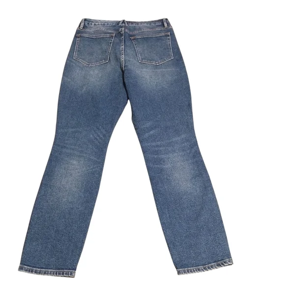 Good American Women's Classic Blue Straight Leg Jeans - Picture 3 of 6